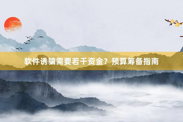 软件诱骗需要若干资金？预算筹备指南